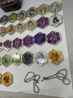 Yu-Gi-Oh! Vintage Takahashi Metal Medallions Hexors Coins Tags Lot of 26 Tokens - Image 5