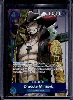 2025 One Piece The Best Vol. 2 Dracule Mihawk Promo Release Event Winner #P-081 - Image 1