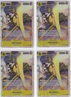 One Piece 4X Borsalino EB04-058 SR Adventure On Kamis Island OP15 NM TCG Playset - Image 1