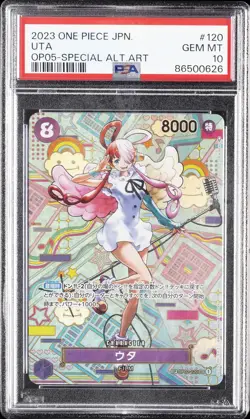 2023 ONE PIECE JAPANESE OP05-AWAKENING OF THE NEW ERA #120 UTA PSA 10 - Image 1