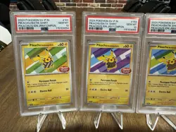 PSA 10 Pikachu Batik Sequential Set 101, 154, 155, 190 Indonesia Pokemon Card - Image 2