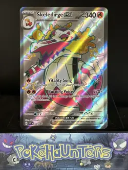 Pokemon Card Skeledirge EX SVP 081 Black Star Promo Full Art Holo Near Mint - Image 1
