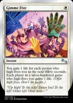 Gimme Five - Near Mint MTG Unstable - Image 1