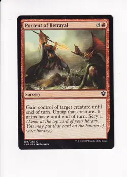 2020 MAGIC THE GATHERING MTG COMMANDER LEGENDS PORTENT OF BETRAYAL (#2) (X) - Image 1