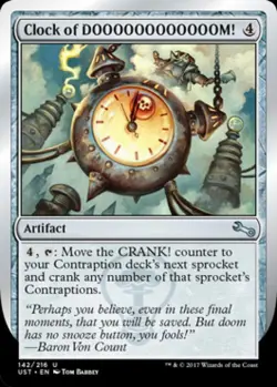 Clock of DOOOOOOOOOOOOM! - Near Mint MTG Unstable - Image 1
