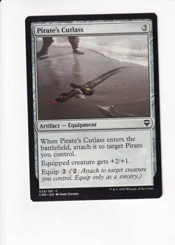 2020 MAGIC THE GATHERING MTG COMMANDER LEGENDS PIRATE'S CUTLASS (#1) (X) - Image 1