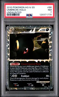 Pokemon Umbreon Prime 86/90 Undaunted Ultra Rare Holo PSA 7 English 2010 - Image 1