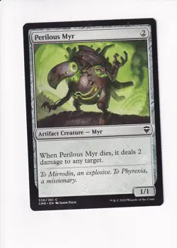 2020 MAGIC THE GATHERING MTG COMMANDER LEGENDS PERILOUS MYR (#1) (X) - Image 1