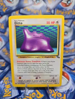 Wotc Pokemon TCG Ditto Fossil Unlimited Rare 18/62 Nm/Lp - Image 1