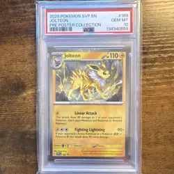 Pokemon Jolteon Cosmos Holo SV Promo 169 PSA 10 English 2025 - Image 1