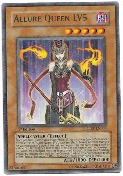 Allure Queen LV5 [1st Edition] CDIP-EN007 YuGiOh Cyberdark Impact - Image 1
