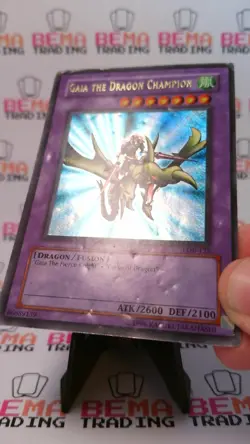 Gaia the Dragon Champion LOB-125 Unlimited **DOUBLE MISPRINT** - Image 3