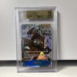 One Piece Pillars of Strength Sogeking Manga Art Foil OP03-122 BGS Pristine 10 - Image 3