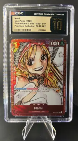 2023 ONE PIECE PREM CARD COLL -ONE PIECE FILM RED- #007 NAMI CGC 10 - Image 1