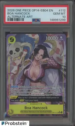 2026 One Piece OP14-EB04 EN Alternate Art #112 Boa Hancock PSA 10 GEM MINT - Image 1