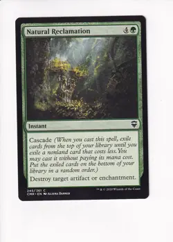 2020 MAGIC THE GATHERING MTG COMMANDER LEGENDS NATURAL RECLAMATION (#1) (X) - Image 1