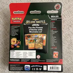Pokemon Deluxe Battle Deck Ninetales ex 60-Card Deck w/ Foil, Coin, Box, Playmat - Image 2