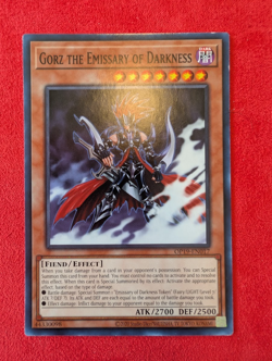 Yu-Gi-Oh TCG Gorz The Emissary Of Darkness OP19-EN017 Unlimited Common Card NM - Image 1