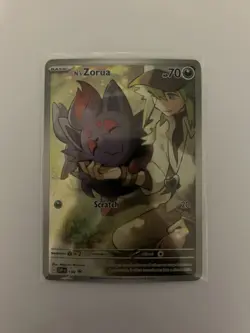 Pokemon TCG N's Zorua 189 Scarlet & Violet Promo Holo Card Journey Together - Image 1