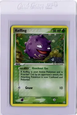 Koffing Reverse Holo Stamped Team Rocket Returns 61/109 Pokemon Card 2004 - Image 1