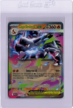 Mega Charizard X ex Phantasmal Flames Double Rare ME02 013/094 Holo Pokemon Card - Image 1
