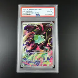 PSA 10 Bulbasaur 133/132 Pokemon Mega Evolutions Graded Card - Image 1
