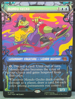 Mondo Gecko 231 SHOWCASE FOIL TMNT Teenage Mutant Ninja Turtles Card Game NM MTG - Image 1