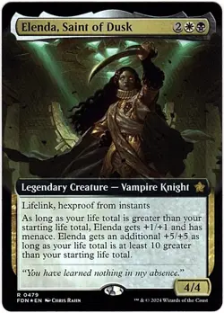 MTG Foundations Elenda, Saint of Dusk Extended Art Foil (Rare) - Image 2