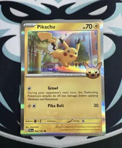 Pokemon Card PIKACHU 062/193 Trick or Trade 2023 with Halloween Stamp Holo - Image 1