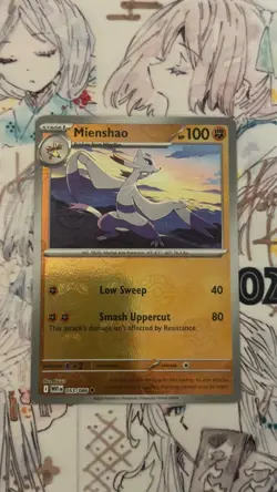 Mienshao (Master Ball Pattern) 053/086 Sv: White Flare Holo WF Pokemon Card NM - Image 1