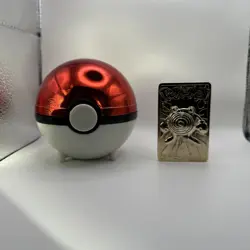 1999 Burger King Pokemon Ball Nintendo 23K Gold Plated POLIWHIRL Trading Card - Image 1