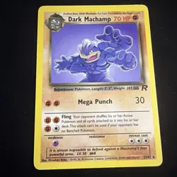 Pokemon Dark Machamp TCG Card 27/82 Non-Holo - Image 1