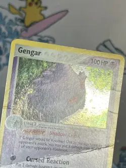 Gengar 5/92 EX Legend Maker Holo Rare Pokemon Card DMG - Image 2