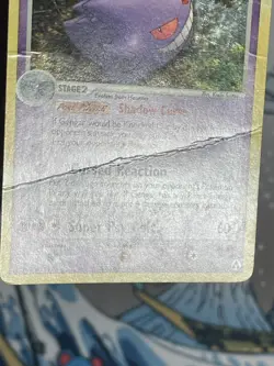 Gengar 5/92 EX Legend Maker Holo Rare Pokemon Card DMG - Image 3