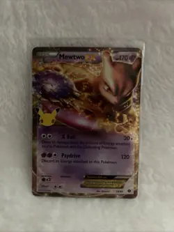 Pokemon Trading Card Mewtwo EX 54/99 Celebrations: Classic Collection Holo Mint - Image 1