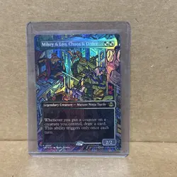 Mikey & Leo, Chaos & Order (Borderless) Teenage Mutant Ninja Turtles Foil - Image 1