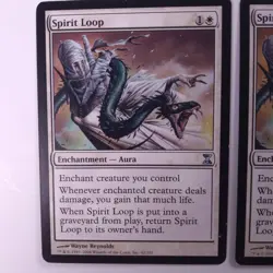 2x SPIRIT LOOP ENCHANTMENT TIME SPIRAL MAGIC GATHERING MTG M/NM - Image 2