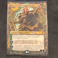 Wizards Nissa of Shadowed Boughs Borderless Zendikar Rising Mythic Black Green … - Image 1