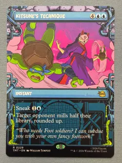 Kitsune's Technique (Showcase) - NM - Teenage Mutant Ninja Turtles MTG TMNT #229 - Image 1