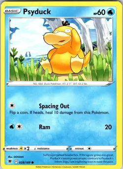 Psyduck 028/189 SWSH10: Astral Radiance Pokemon NM Normal - Image 1