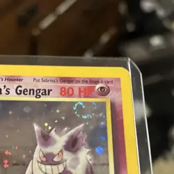Pokemon TCG Sabrina's Gengar Gym Challenge Holo Rare 14/132 Unlimited 80 HP Card - Image 2