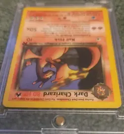 Pokemon Dark Charizard 21/82 Team Rocket Rare 80 HP English 2000 Sugimori - Image 3