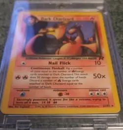Pokemon Dark Charizard 21/82 Team Rocket Rare 80 HP English 2000 Sugimori - Image 5