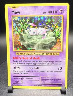 Mew 53/108 Pokemon Evolutions Holo LP - - Image 1