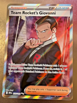 Pokemon TCG Destined Rivals 225/182 Team Rocket’s Giovanni Ultra Rare - NM - Image 1