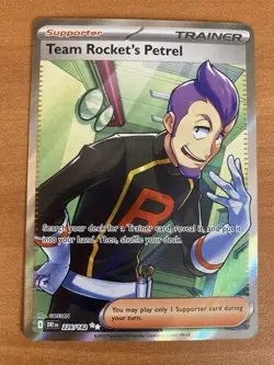 Pokemon Team Rocket's Petrel Ultra Rare SV10: Destined Rivals 226/182 TCG NM - Image 1