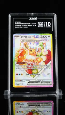TAG 10 - Fruit Eevee 174 SVP Black Star Promo Prismatic Evolutions UPC Pokemon - Image 1