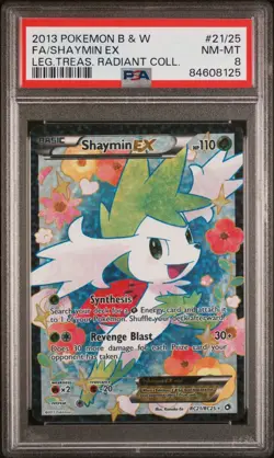 The Pokemon Company Shaymin EX RC21/RC25 Legendary Treasures Full Art PSA 8 - Image 1