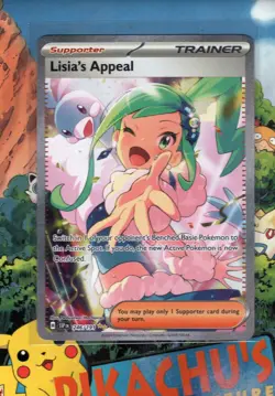 Pokemon TCG Lisias Appeal 246/191 – SV Surging Sparks Full Art Trainer NM/M - Image 1