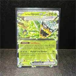 Pokemon Teal Mask Ogerpon ex 012/131 Prismatic Evolutions Double Rare Holo - Image 1